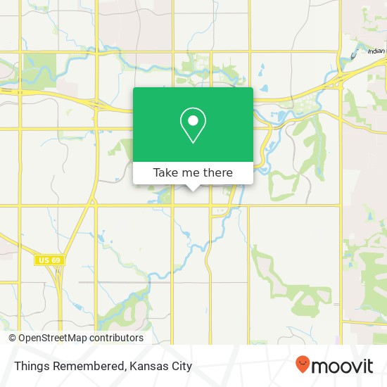 Mapa de Things Remembered, 5057 W 117th St Leawood, KS 66211