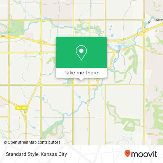 Mapa de Standard Style, 4573 W 119th St Leawood, KS 66209