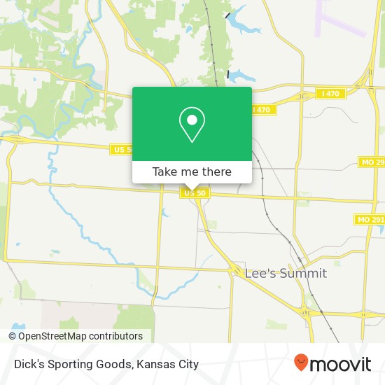 Dick's Sporting Goods, 1600 NW Chipman Rd Lee's Summit, MO 64081 map