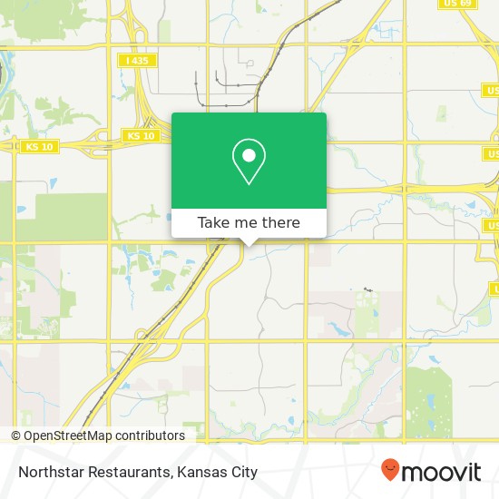 Mapa de Northstar Restaurants, 14425 College Blvd Lenexa, KS 66215