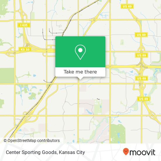 Mapa de Center Sporting Goods, 13358 College Blvd Lenexa, KS 66210