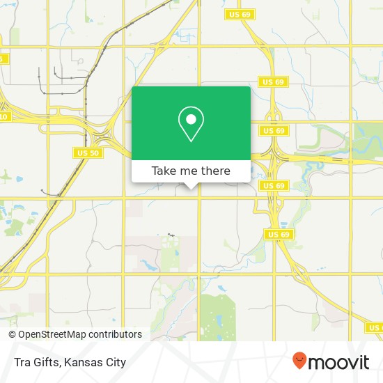 Mapa de Tra Gifts, 11924 College Blvd Overland Park, KS 66210