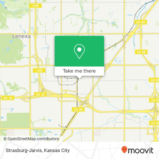 Mapa de Strasburg-Jarvis, 9850 Industrial Blvd Lenexa, KS 66215