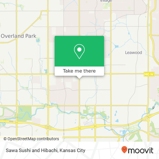 Sawa Sushi and Hibachi, 9557 Nall Ave Overland Park, KS 66207 map