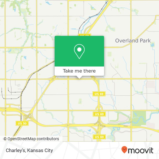 Mapa de Charley's, 11523 W 95th St Overland Park, KS 66214