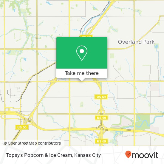 Topsy's Popcorn & Ice Cream, 11315 W 95th St Overland Park, KS 66214 map