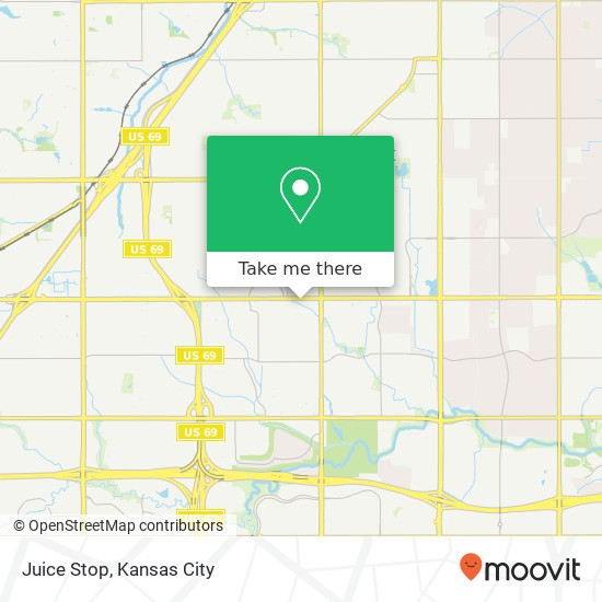 Mapa de Juice Stop, 8925 W 95th St Overland Park, KS 66212