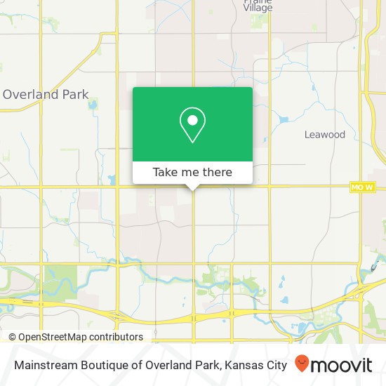 Mainstream Boutique of Overland Park, 9540 Nall Ave Overland Park, KS 66207 map