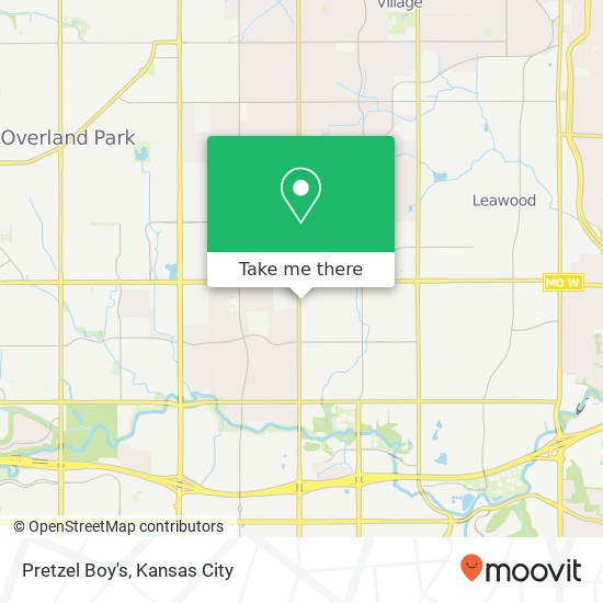Mapa de Pretzel Boy's, 9559 Nall Ave Overland Park, KS 66207