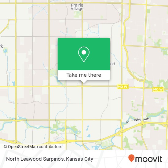 North Leawood Sarpino's, 3804 W 95th St Leawood, KS map