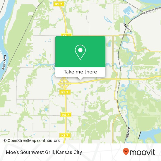 Moe's Southwest Grill, 22235 W 66th St Shawnee, KS 66226 map