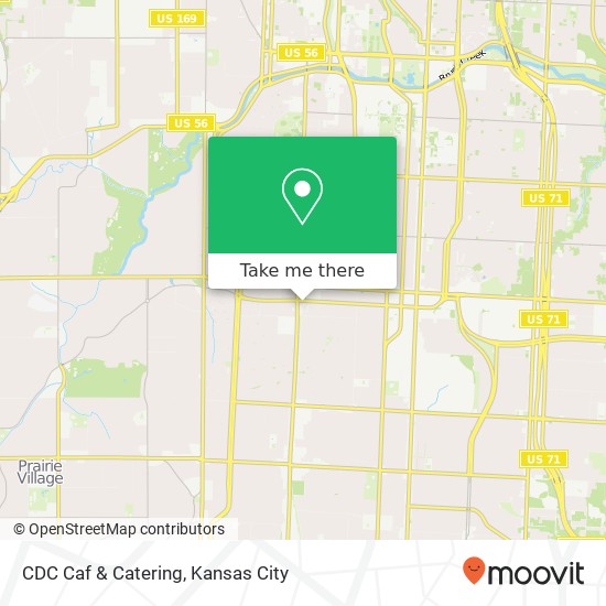 Mapa de CDC Caf & Catering, 333 W Meyer Blvd Kansas City, MO 64113