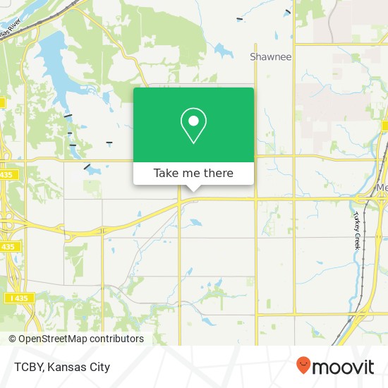 Mapa de TCBY, 13110 W 62nd Ter Shawnee, KS 66216
