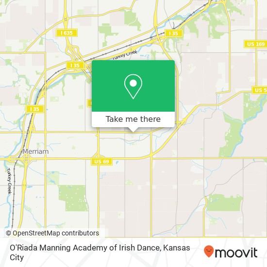 Mapa de O'Riada Manning Academy of Irish Dance, 6001 Johnson Dr Mission, KS 66202