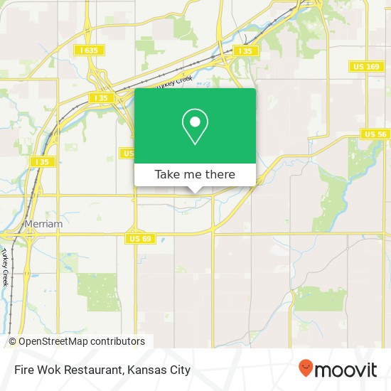 Mapa de Fire Wok Restaurant, 5818 Johnson Dr Mission, KS 66202