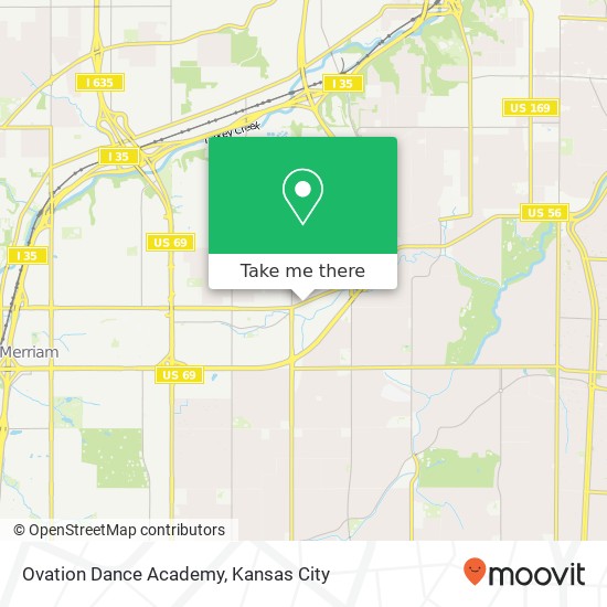 Mapa de Ovation Dance Academy, 5325 Johnson Dr Mission, KS 66205