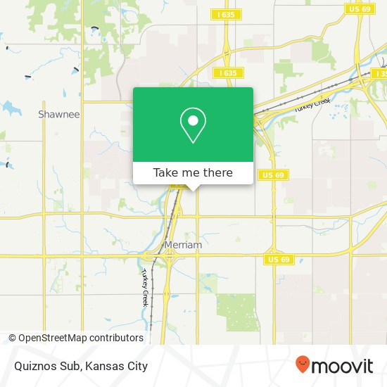 Mapa de Quiznos Sub, 5620 Antioch Rd Merriam, KS 66202