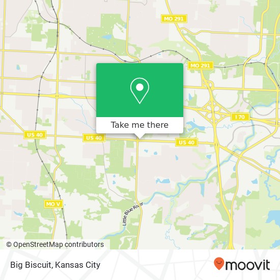 Mapa de Big Biscuit, 16506 E US Highway 40 Independence, MO 64055