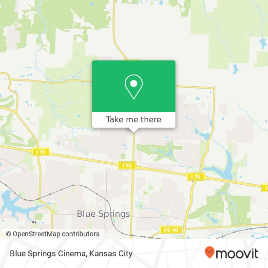 Blue Springs Cinema map