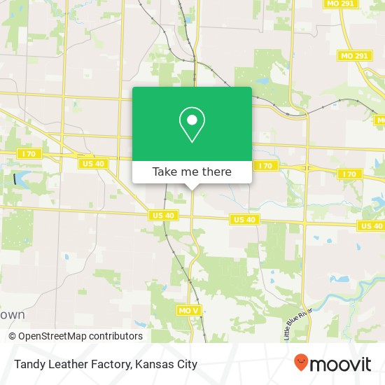 Tandy Leather Factory, 4420 S Noland Rd Independence, MO 64055 map