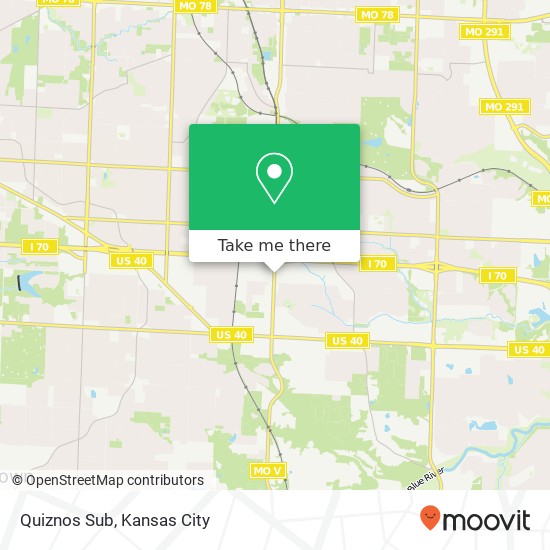 Quiznos Sub, 4201 S Noland Rd Independence, MO 64055 map