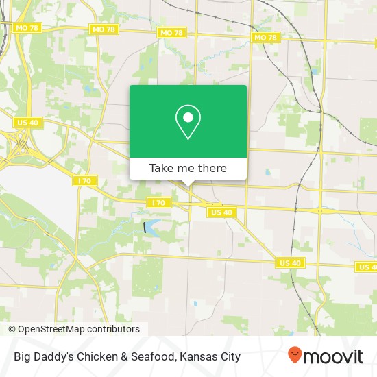 Big Daddy's Chicken & Seafood, US-40 Independence, MO 64055 map