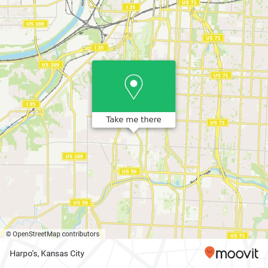 Mapa de Harpo's, 4109 Pennsylvania Ave Kansas City, MO 64111