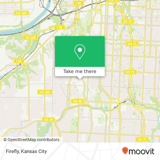 Mapa de Firefly, 4118 Pennsylvania Ave Kansas City, MO 64111