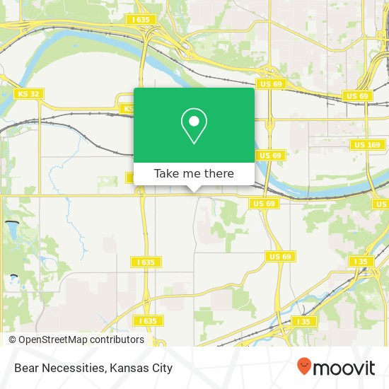 Mapa de Bear Necessities, 3314 Metropolitan Ave Kansas City, KS 66106