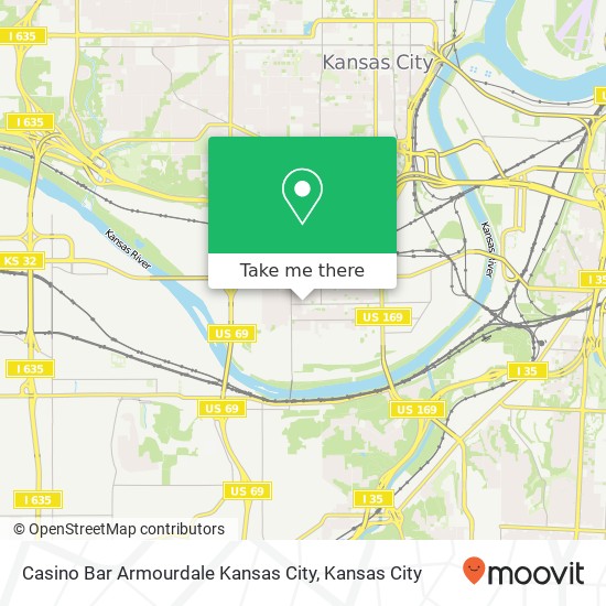 Mapa de Casino Bar Armourdale Kansas City