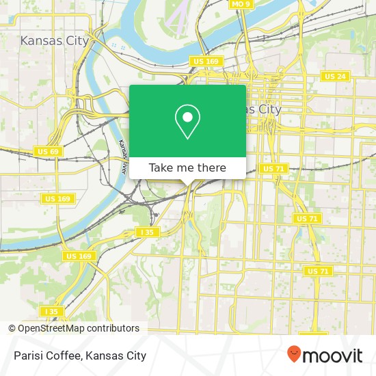 Mapa de Parisi Coffee, 710 W 24th St Kansas City, MO 64108