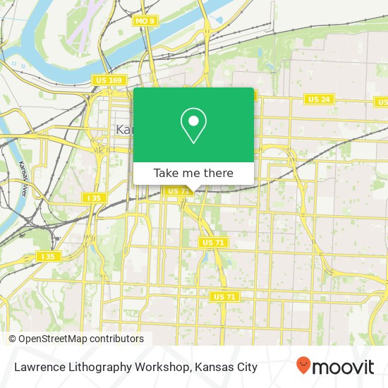 Lawrence Lithography Workshop map