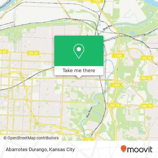 Mapa de Abarrotes Durango, 6200 E Truman Rd Kansas City, MO 64126