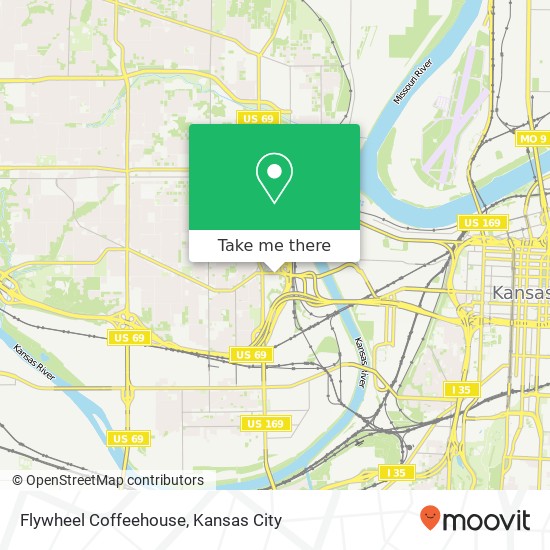 Mapa de Flywheel Coffeehouse, 541 Central Ave Kansas City, KS 66101