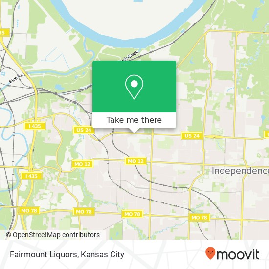 Fairmount Liquors map