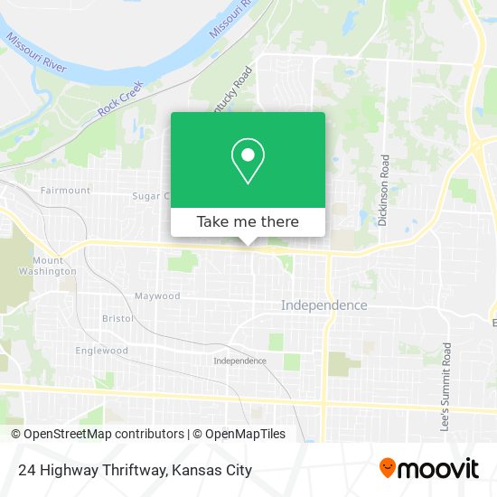 24 Highway Thriftway map