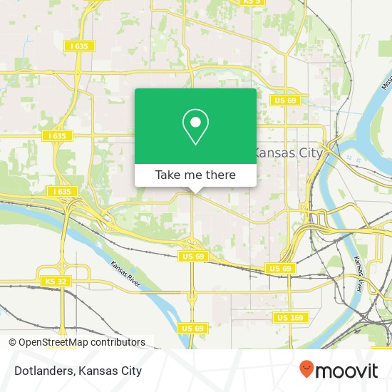 Mapa de Dotlanders, 1705 Central Ave Kansas City, KS 66102