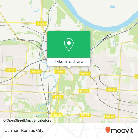 Mapa de Jarman, 444 Blue Ridge Blvd Kansas City, MO 64125