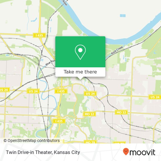 Mapa de Twin Drive-in Theater