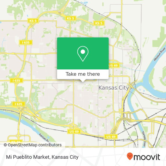 Mapa de Mi Pueblito Market, 1311 Minnesota Ave Kansas City, KS 66102