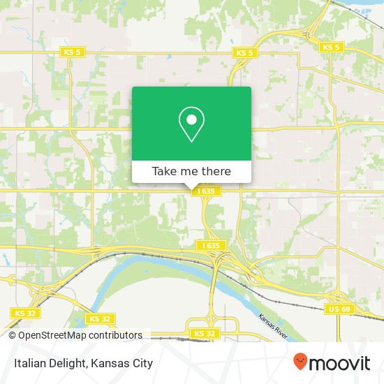 Mapa de Italian Delight, 4601 State Ave Kansas City, KS 66102