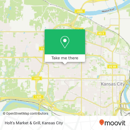 Mapa de Holt's Market & Grill, 2828 Wood Ave Kansas City, KS 66104