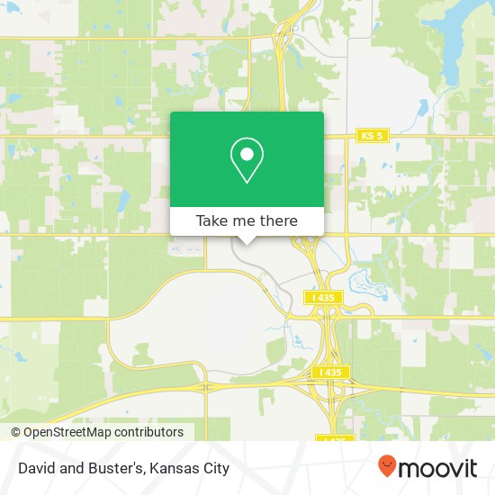 David and Buster's, Kansas City, KS 66111 map