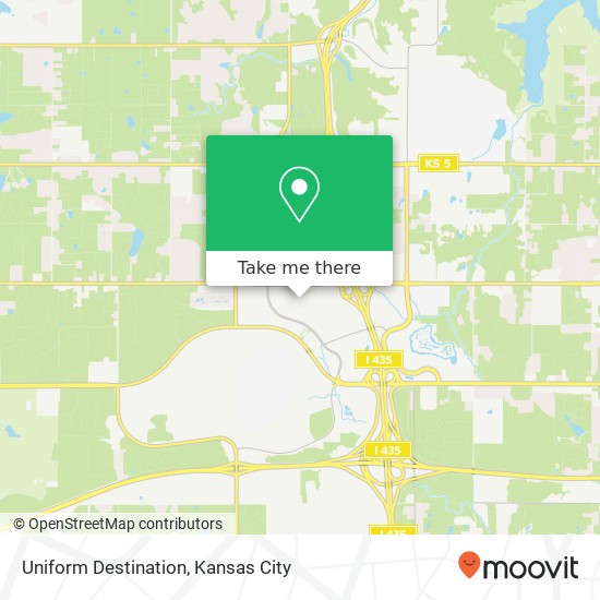 Mapa de Uniform Destination, Kansas City, KS 66111