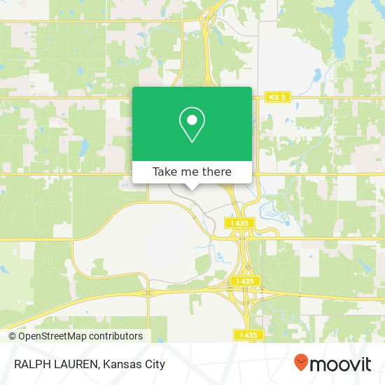 Mapa de RALPH LAUREN, 1811 Village West Pkwy Kansas City, KS 66111