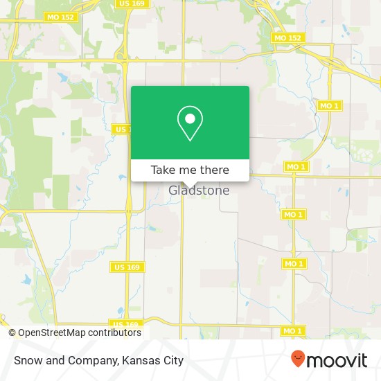 Mapa de Snow and Company, 504 NE 70th St Kansas City, MO 64118