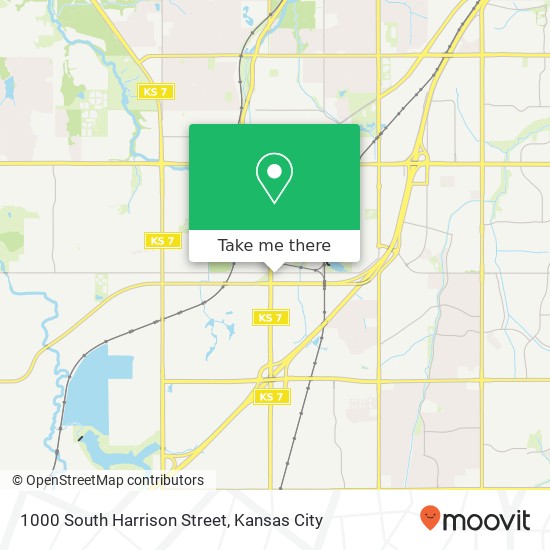 1000 South Harrison Street map