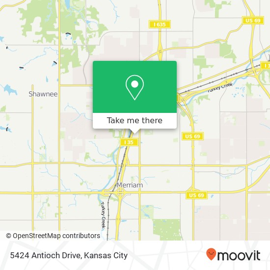 5424 Antioch Drive map