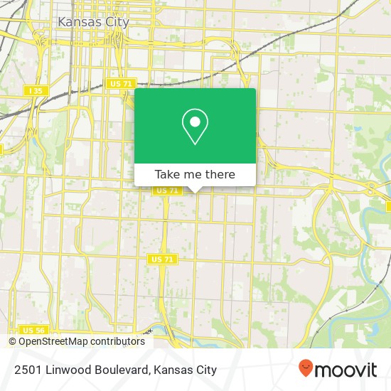 Mapa de 2501 Linwood Boulevard
