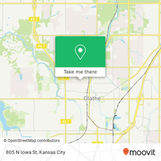 Mapa de 805 N Iowa St